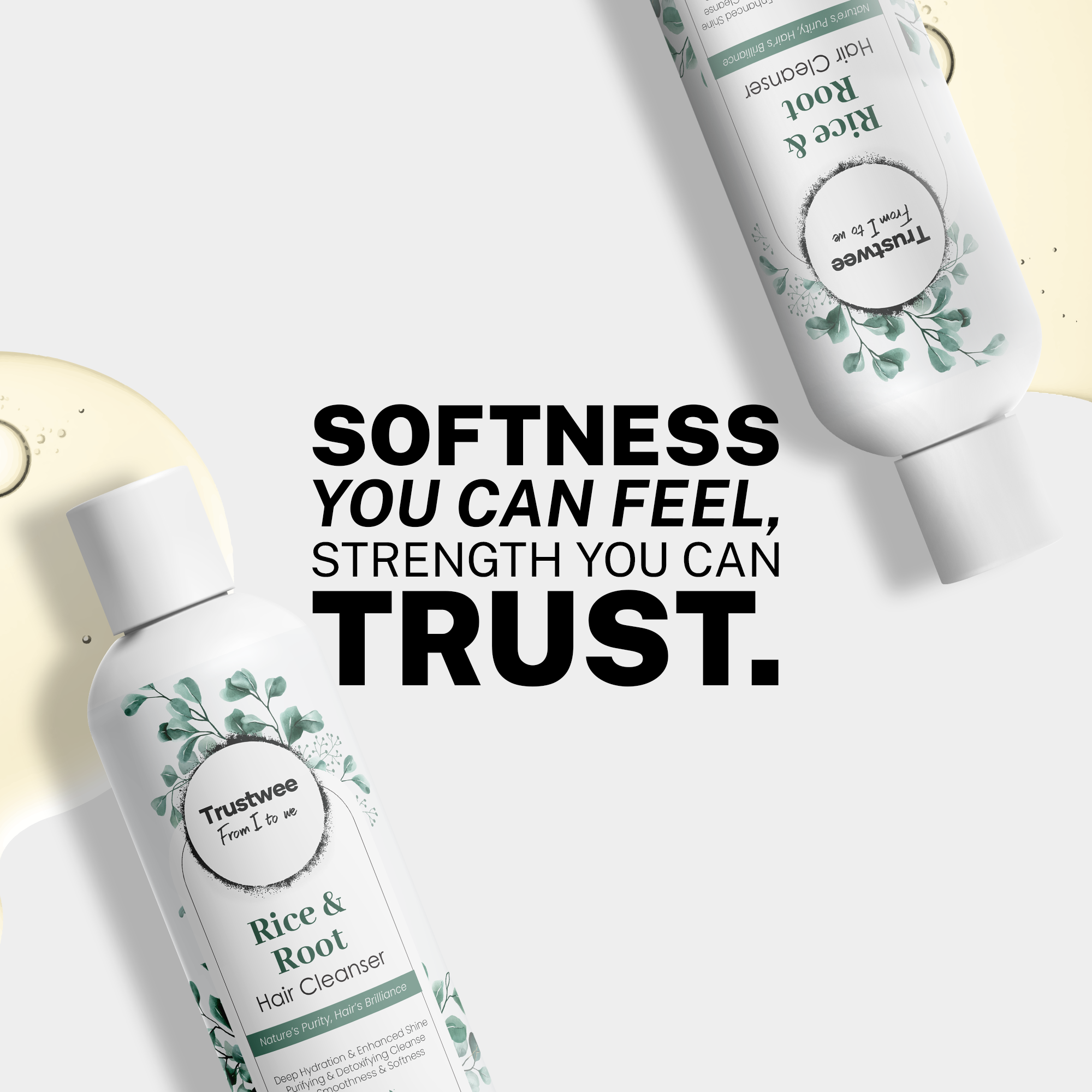 RootRevive Rice Water Shampoo - Anti-Dandruff & Root Strengthening Hair Cleanser