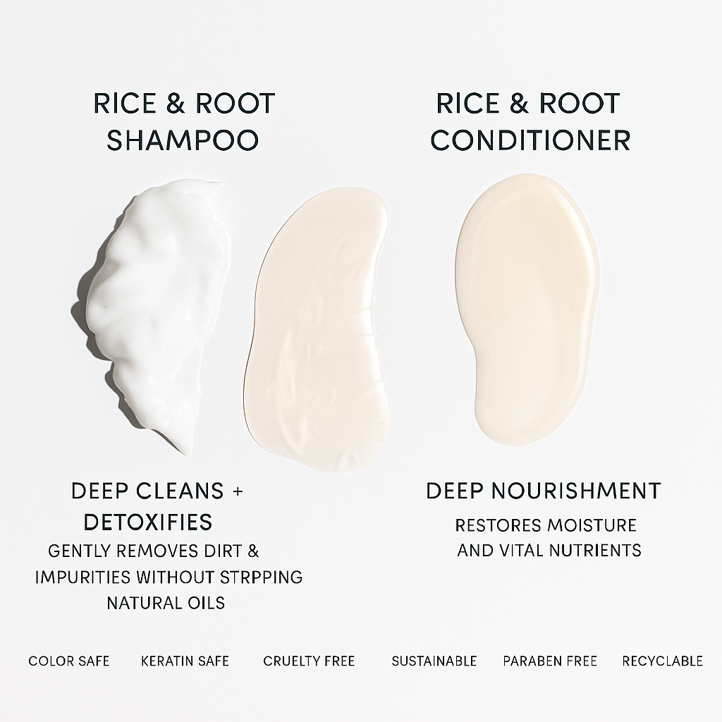 Trustwee Rice Water Anti-Dandruff Shampoo Conditioner | Removes Dandruff from Source | Helps with Itching, Irritation | Strong & Smooth Hair | For Men & Women |