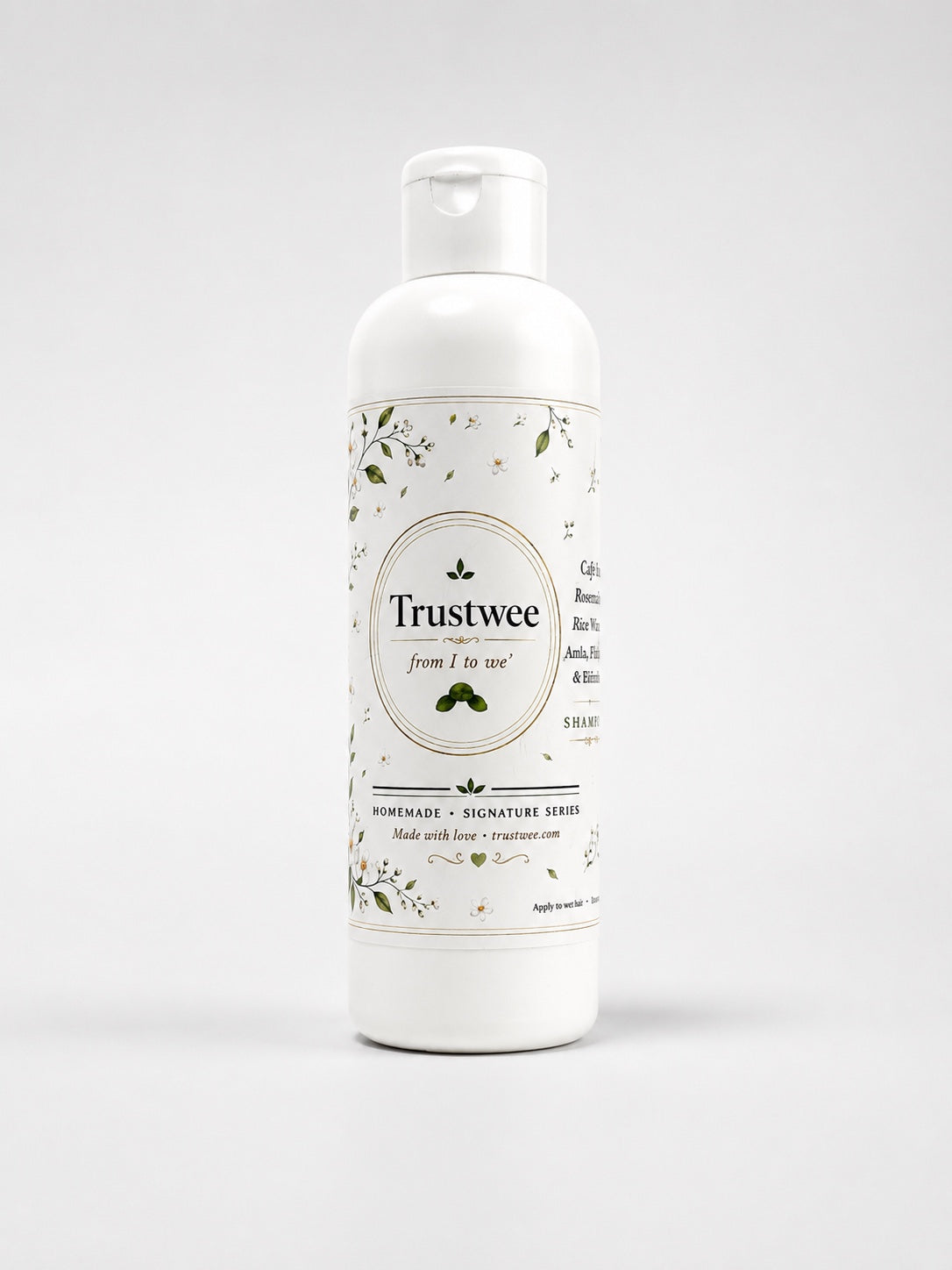 Trustwee Homemade Herbal Shampoo (200ml) – Amla, Coffee, Rice Water, Flaxseed, Rosemary & Hibiscus | Sulphate-Free Natural Hair Cleanser for Hair Fall & Growth