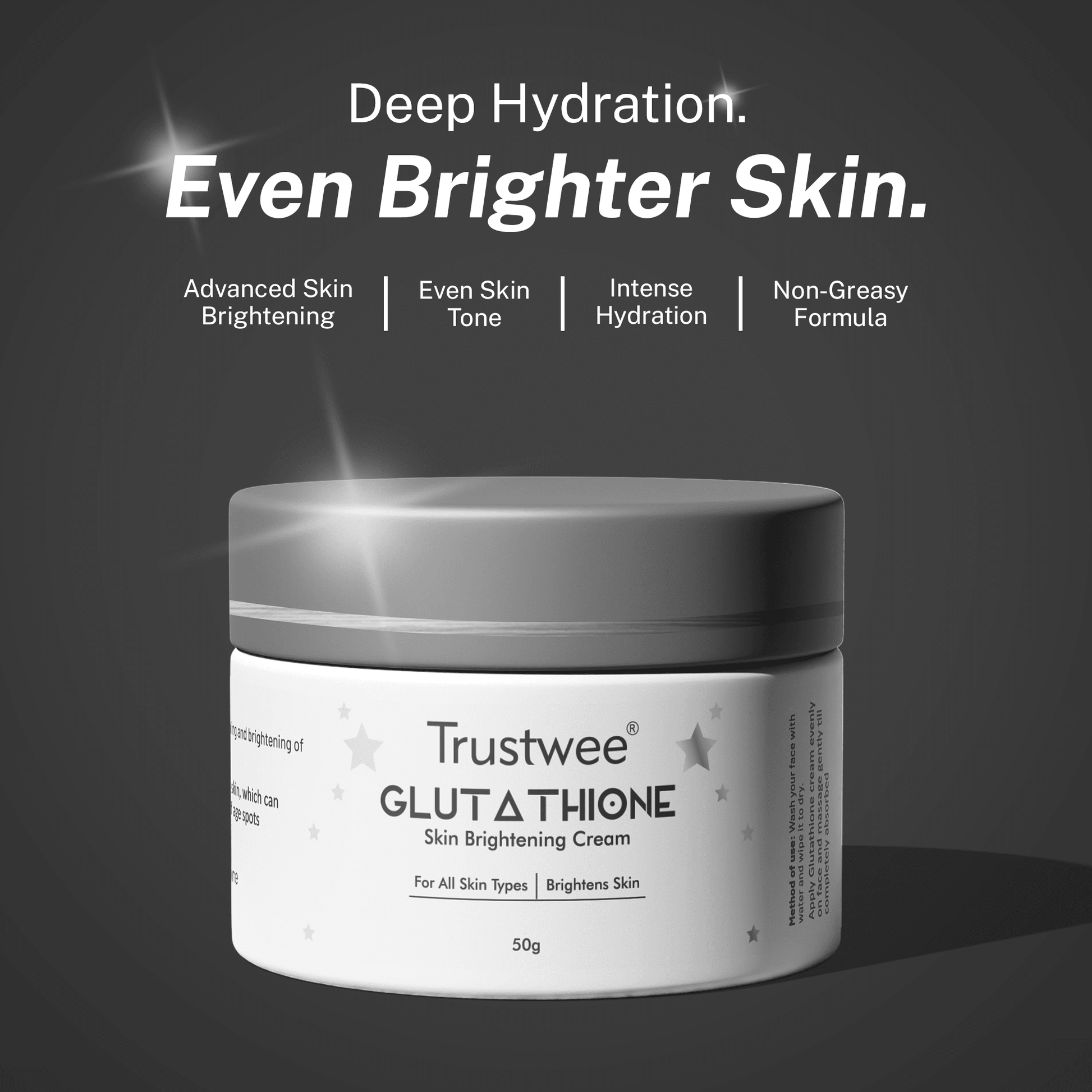 Glutathione Skin Brightening Cream for Dark Spots | Trustwee Glutathione Skin Brightening Cream for Dark Spots | Trustwee
