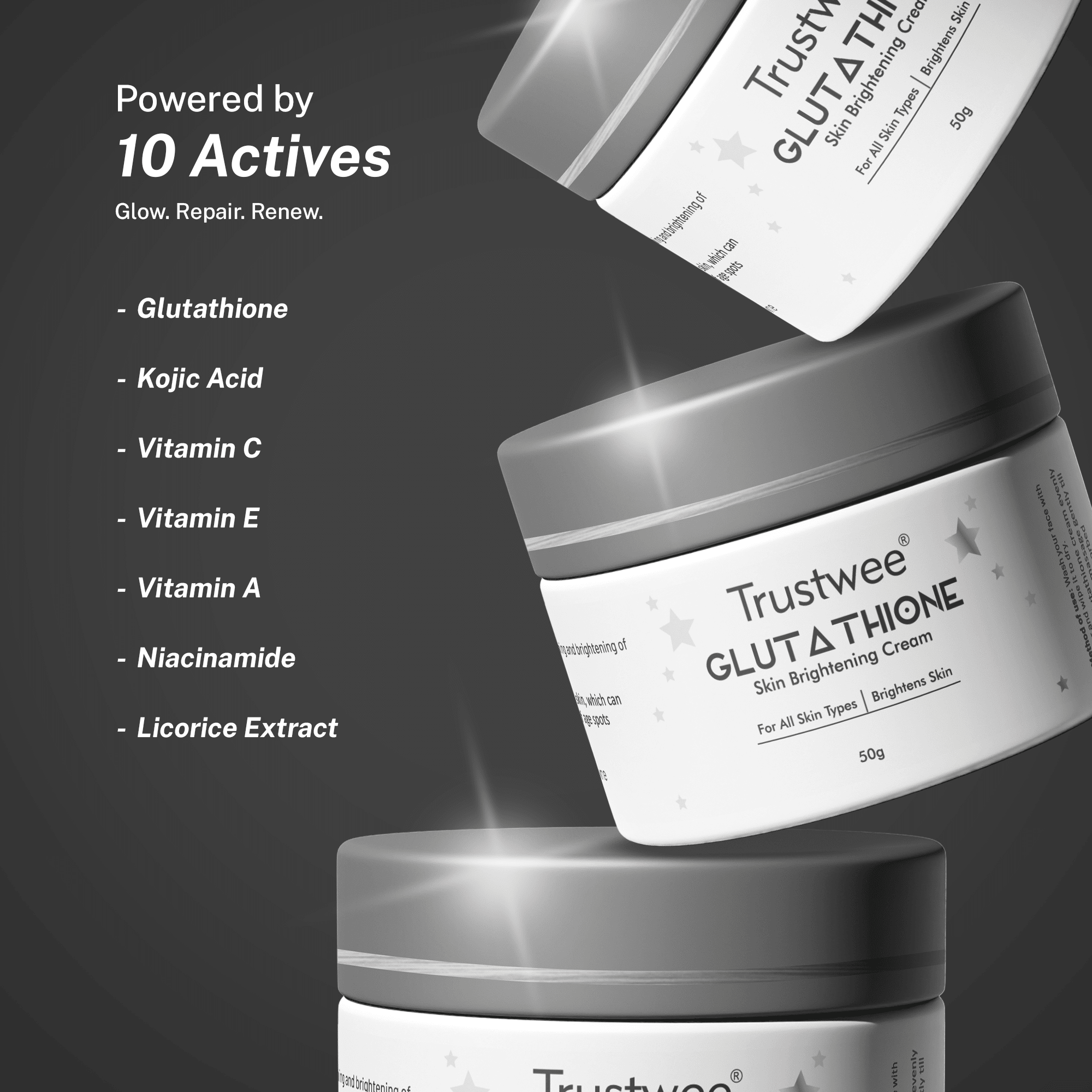 Glutathione Skin Brightening Cream for Dark Spots | Trustwee Glutathione Skin Brightening Cream for Dark Spots | Trustwee