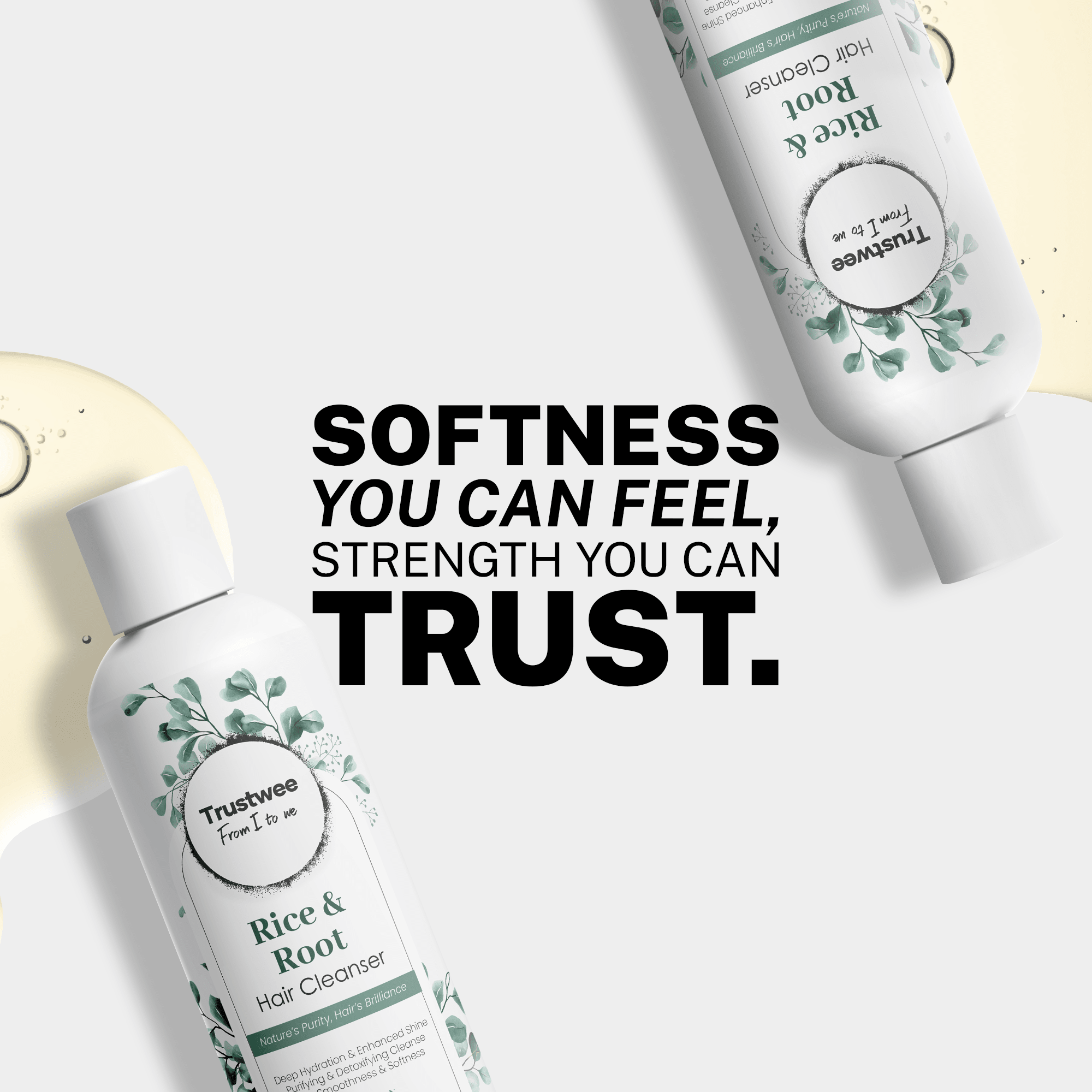 Rice Water Shampoo for Strong, Smooth & Dandruff Free Hair | Trustwee - Trustwee