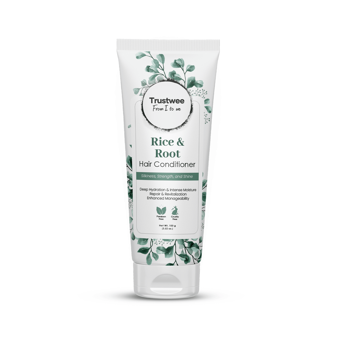 SilkRoot Rice Water Conditioner - Smoothing & Strengthening Hair Treatment - Trustwee