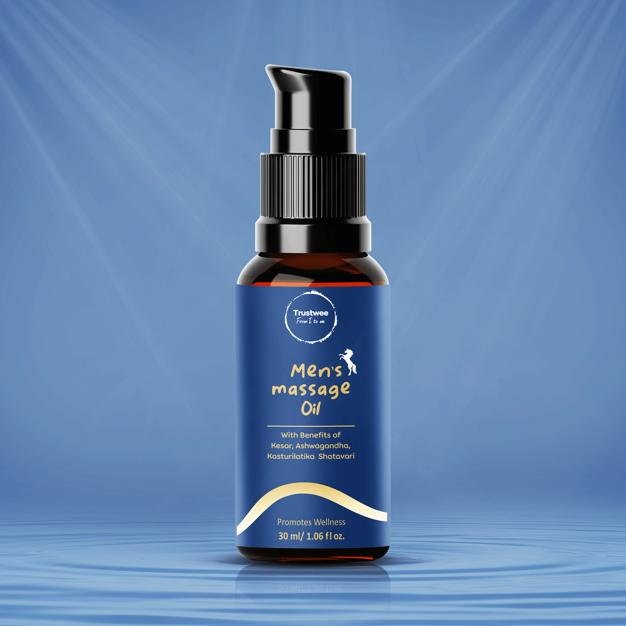 Trustwee Massage Oil for Men | Improves Vigor I Boosts Strength And Stamina | Natural Nourishing Formula for 30ml - Trustwee