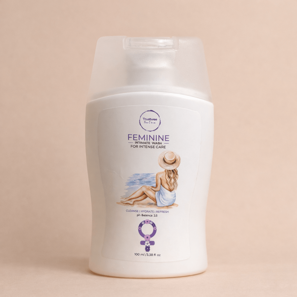 Trustwee Women’s Intimate Wash for Freshness & Odour Control | pH 3.5 Balance | With Tea Tree Leaf Oil for Gentle Cleansing | Daily Use Hygiene Wash | Prevents Itching, Bad Smell & Irritation |100 ml - Trustwee