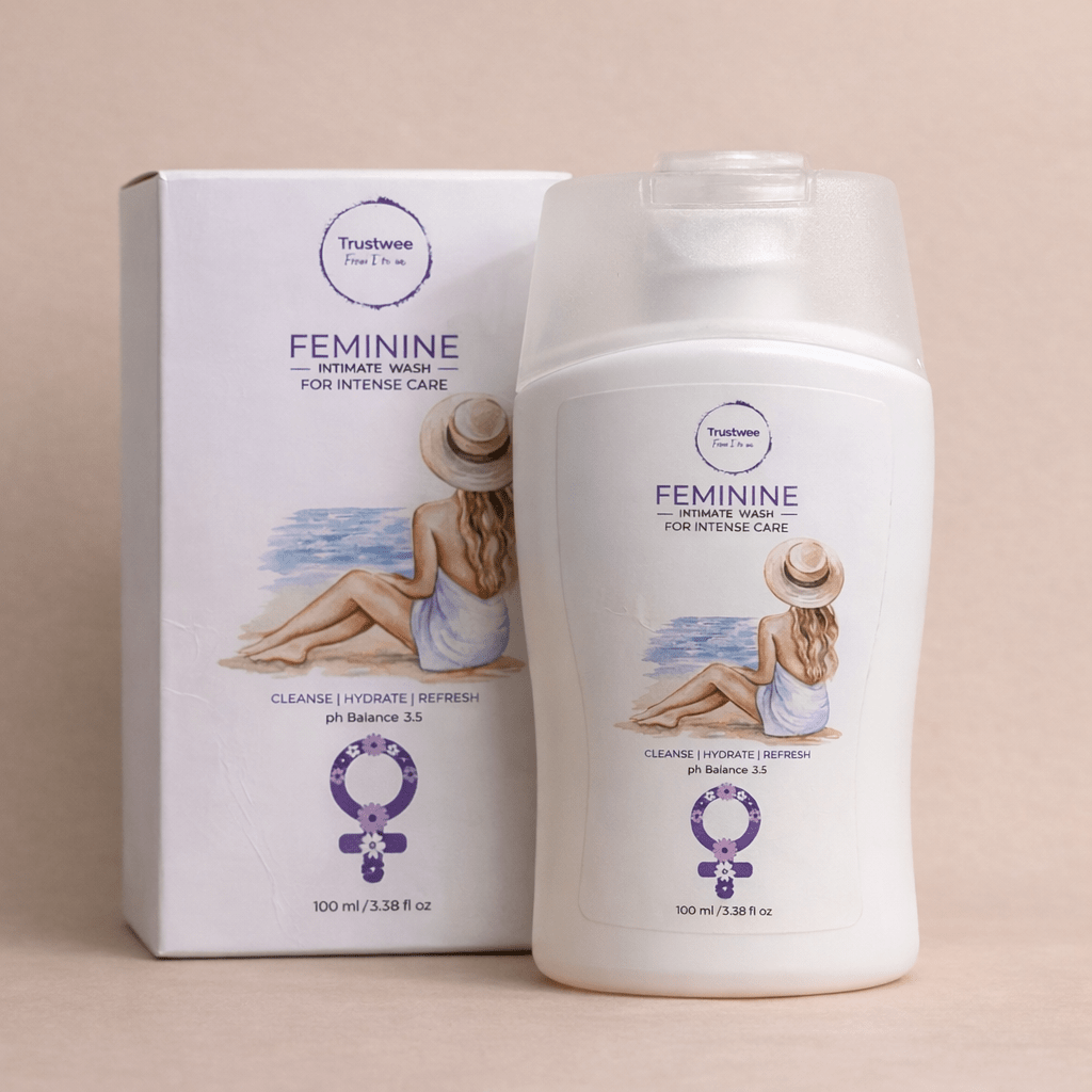 Trustwee Women’s Intimate Wash for Freshness & Odour Control | pH 3.5 Balance | With Tea Tree Leaf Oil for Gentle Cleansing | Daily Use Hygiene Wash | Prevents Itching, Bad Smell & Irritation |100 ml - Trustwee